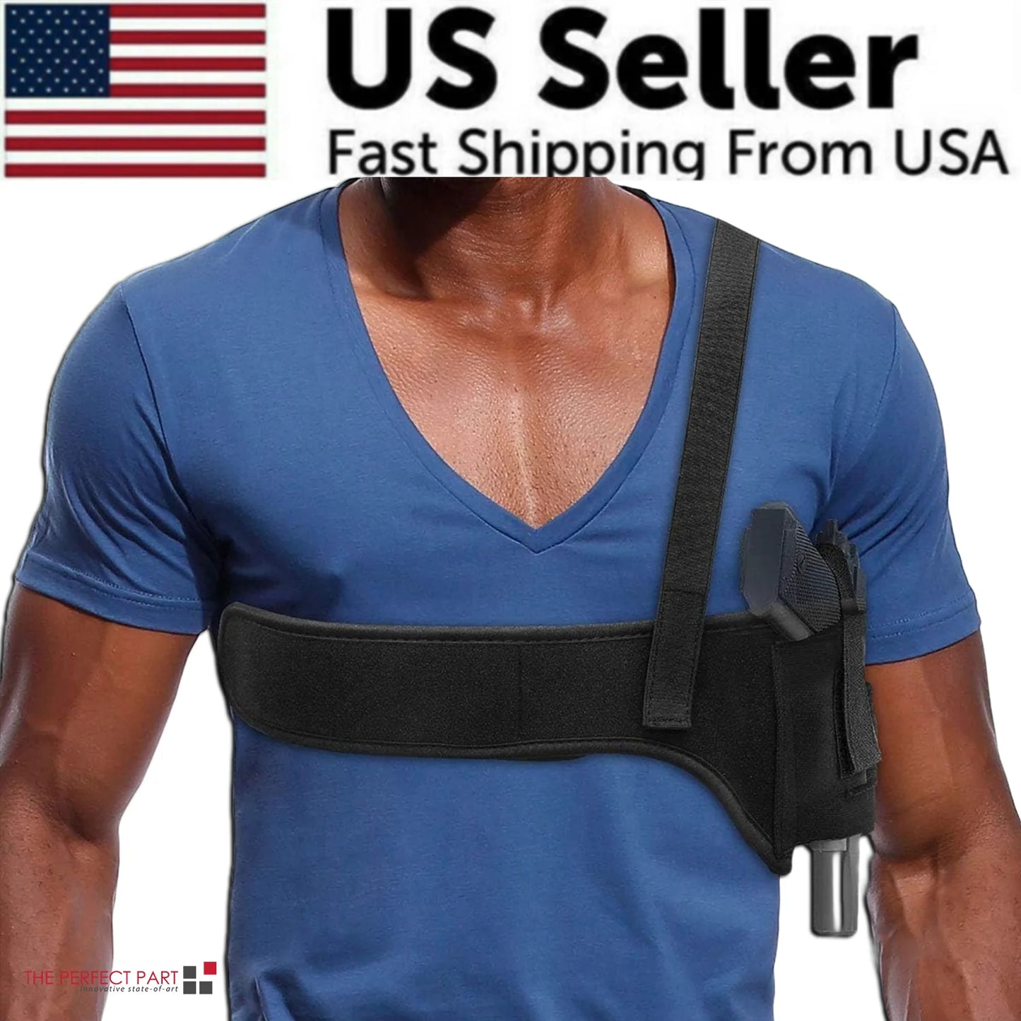 Tactical Concealed Carry Shoulder Waist Pistol Hand Gun Holder Holster Pouch US